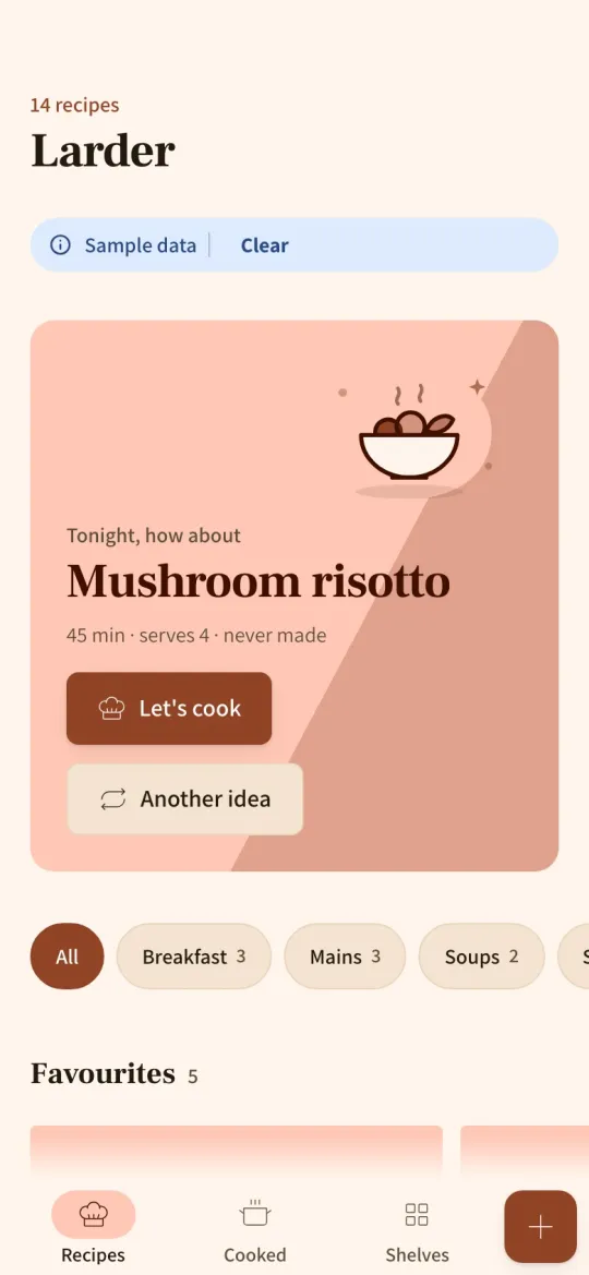 Screenshot of Larder