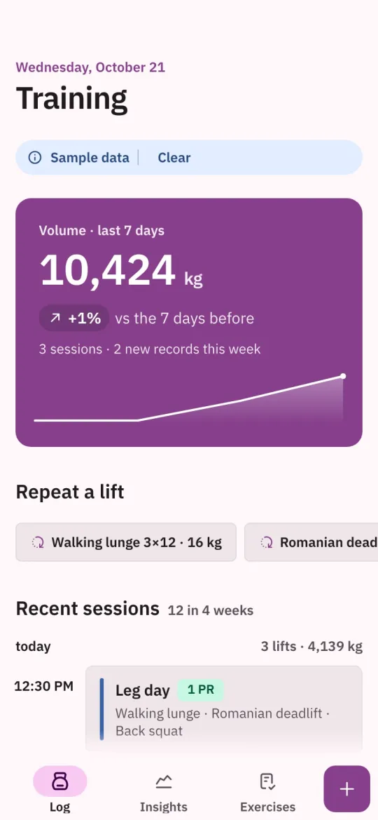 Screenshot of Liftbook